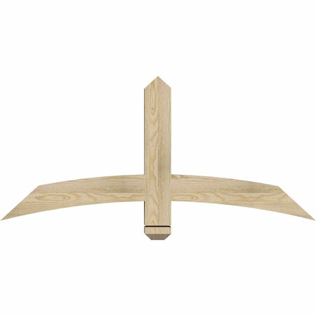 Ekena Millwork Bellingham Rough Sawn Timber Gable Bracket, Douglas Fir, 48"W x 22"H x 4"D x 4"F, 11/12 Pitch GBW048X22X0404BEL00RDF